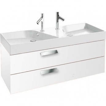 Раковина-столешница JACOB DELAFON RYTHMIK EXM112-Z-00 120x46 с тумбой белый лак Раковина-столешница JACOB DELAFON RYTHMIK EXM112-Z-00 120x46 с тумбой белый лак