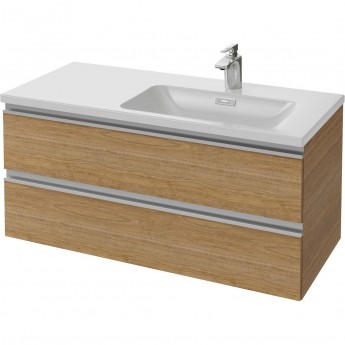 Тумба JACOB DELAFON VOX EB2026-RA-E16 для раковины-столешницы, 100 см под правостороннюю раковину ореховое дерево